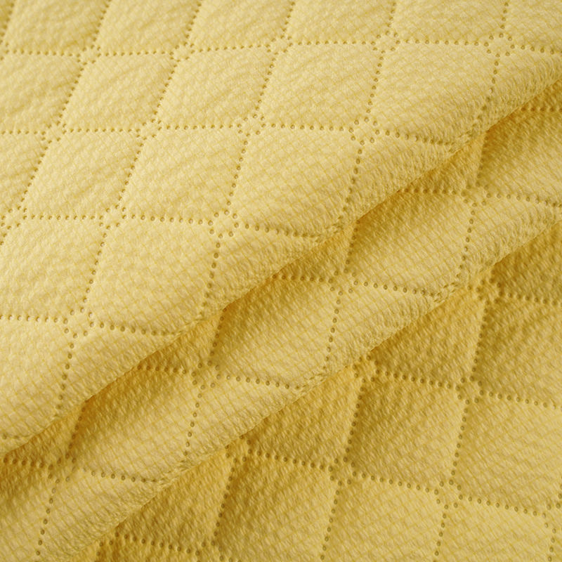 BH-12# Bubble Grid 120G Imitatie Silk Cotton Polyester Viscose Doek